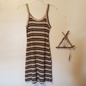 90s striped mini dress